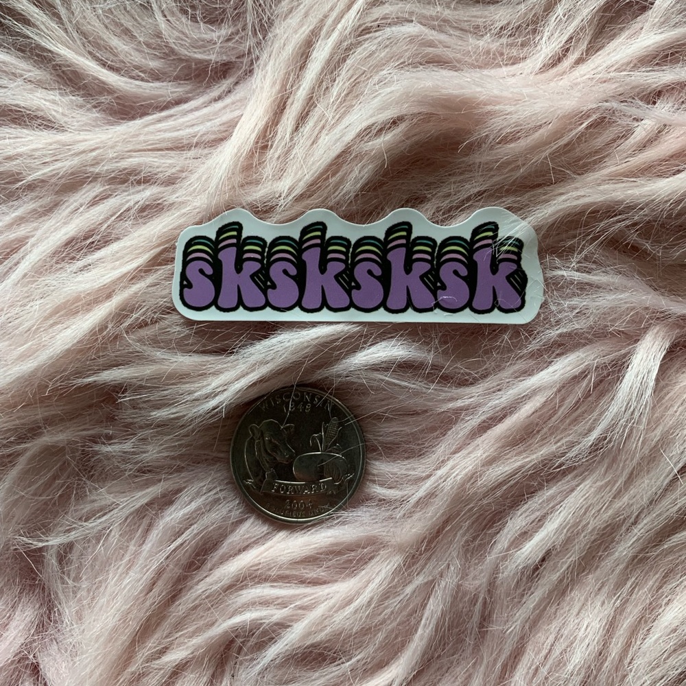 10/$10 New sksksksk Sticker VSCO Girl